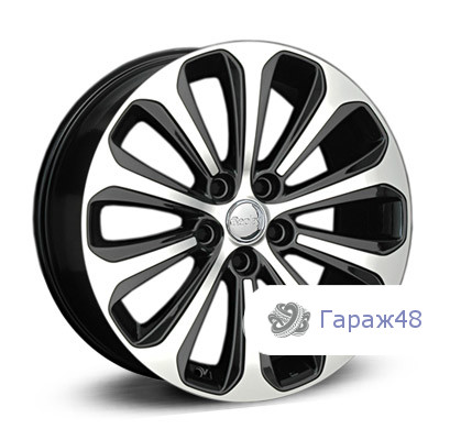 LegeArtis KI141 R17 / 7J PCD 5x114.3 ET 48 ЦО 67.1 Литые Черный с полированной лицевой поверхностью