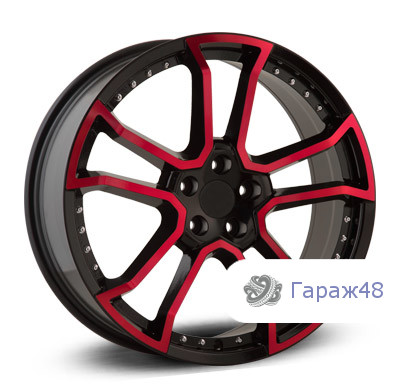 LegeArtis Concept-LR506 R19 / 8J PCD 5x108 ET 45 ЦО 63.3 Литые Черный с красной лицевой поверхностью
