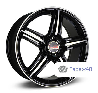 LegeArtis Concept-MB521 R17 / 6.5J PCD 5x112 ET 38 ЦО 66.6 Литые Черный с полированной лицевой поверхностью